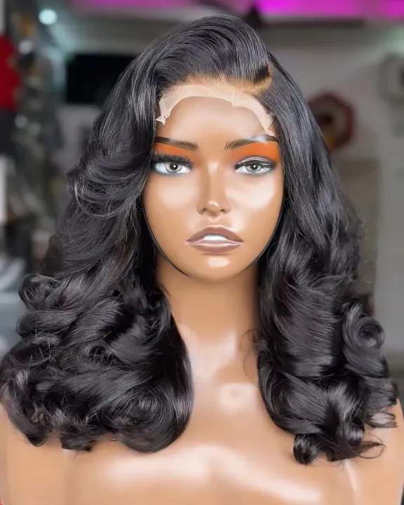 14A super double-drawn Bouncy Curly 20-inch wig