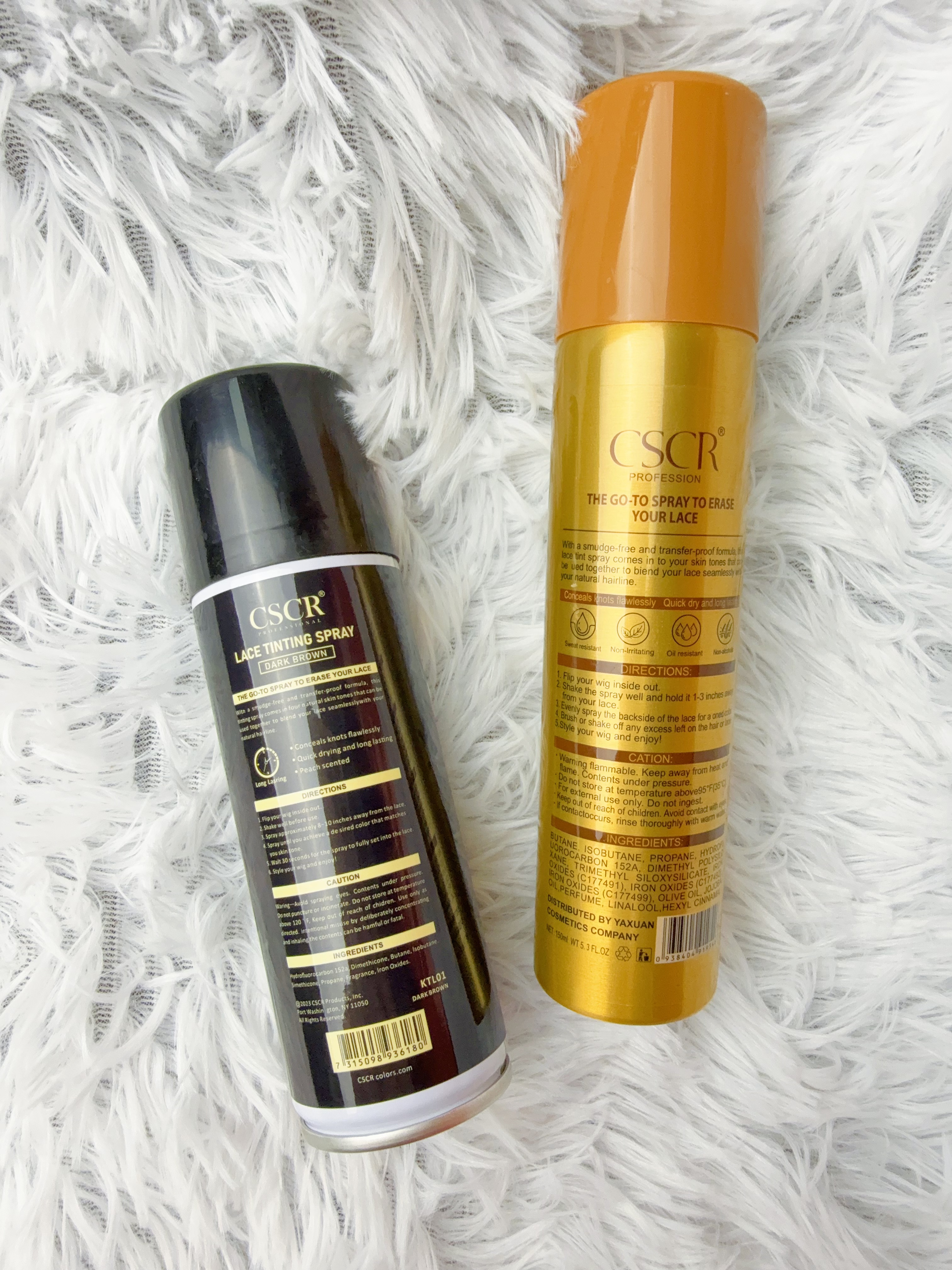 Wholesale CSCR Hair care Lace Tint Spray 