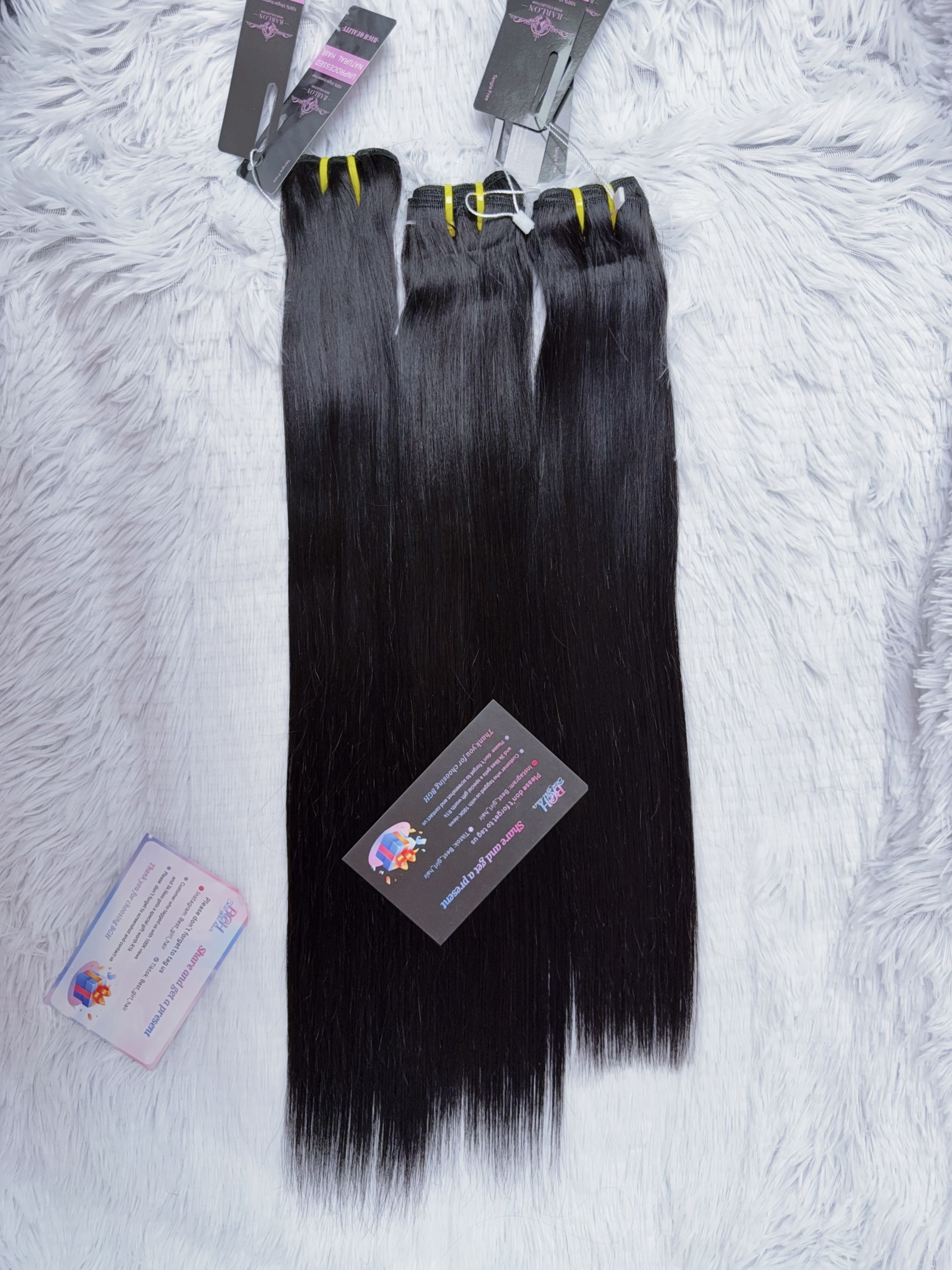 Wholesale Rarlon Hair 14A Double Drawn Straight Human Hair Bundles 
