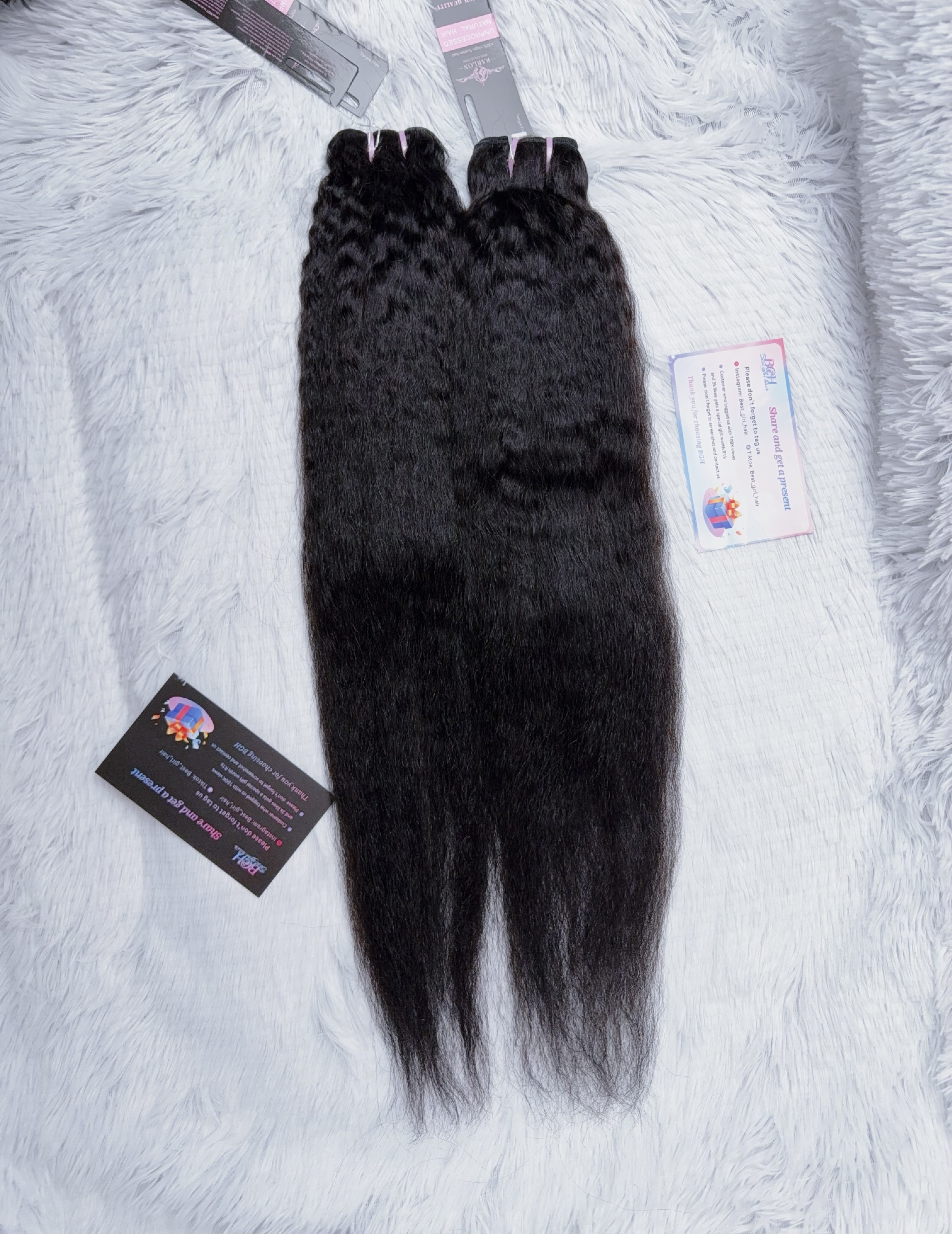 Wholesale Rarlon Hair 13AA Kinky straight Human Hair Bundles 