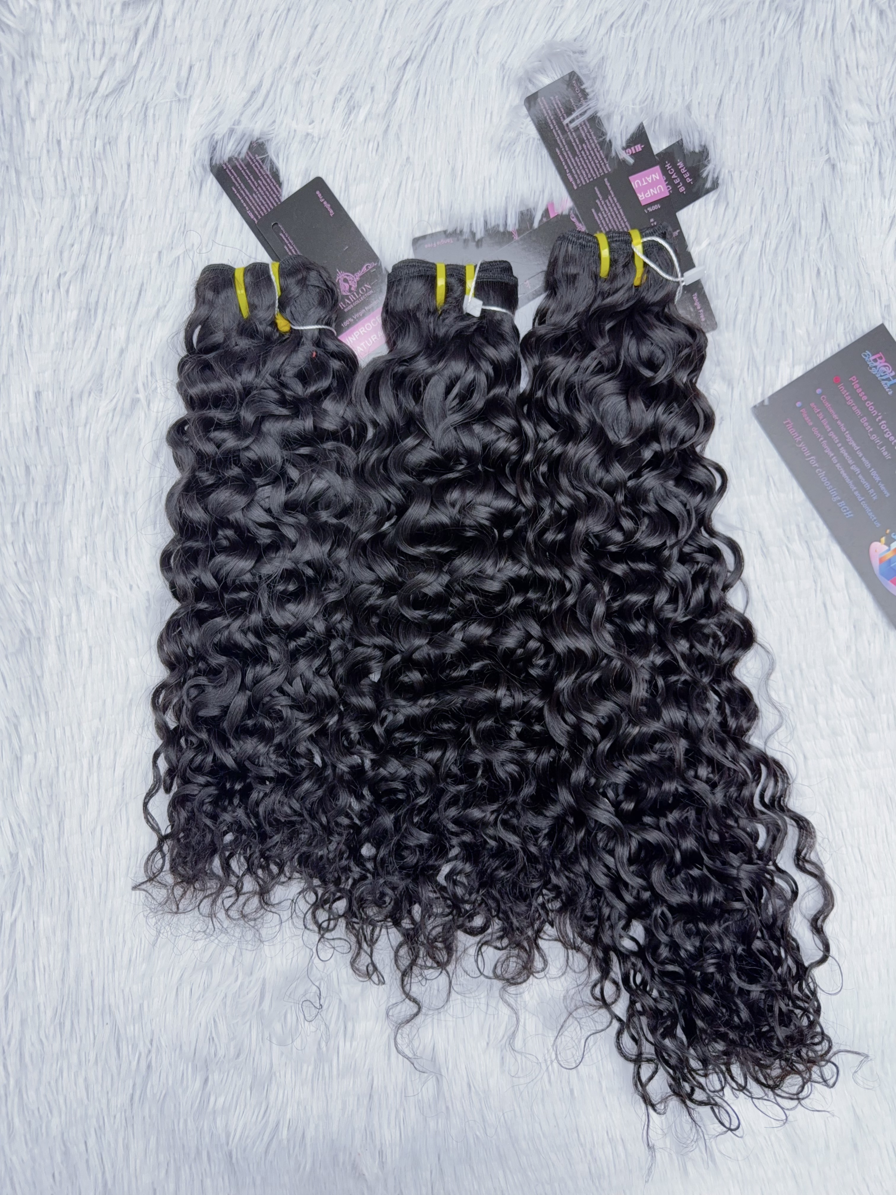 Wholesale Rarlon Hair 14AA Double Drawn Curly Human Hair Bundles