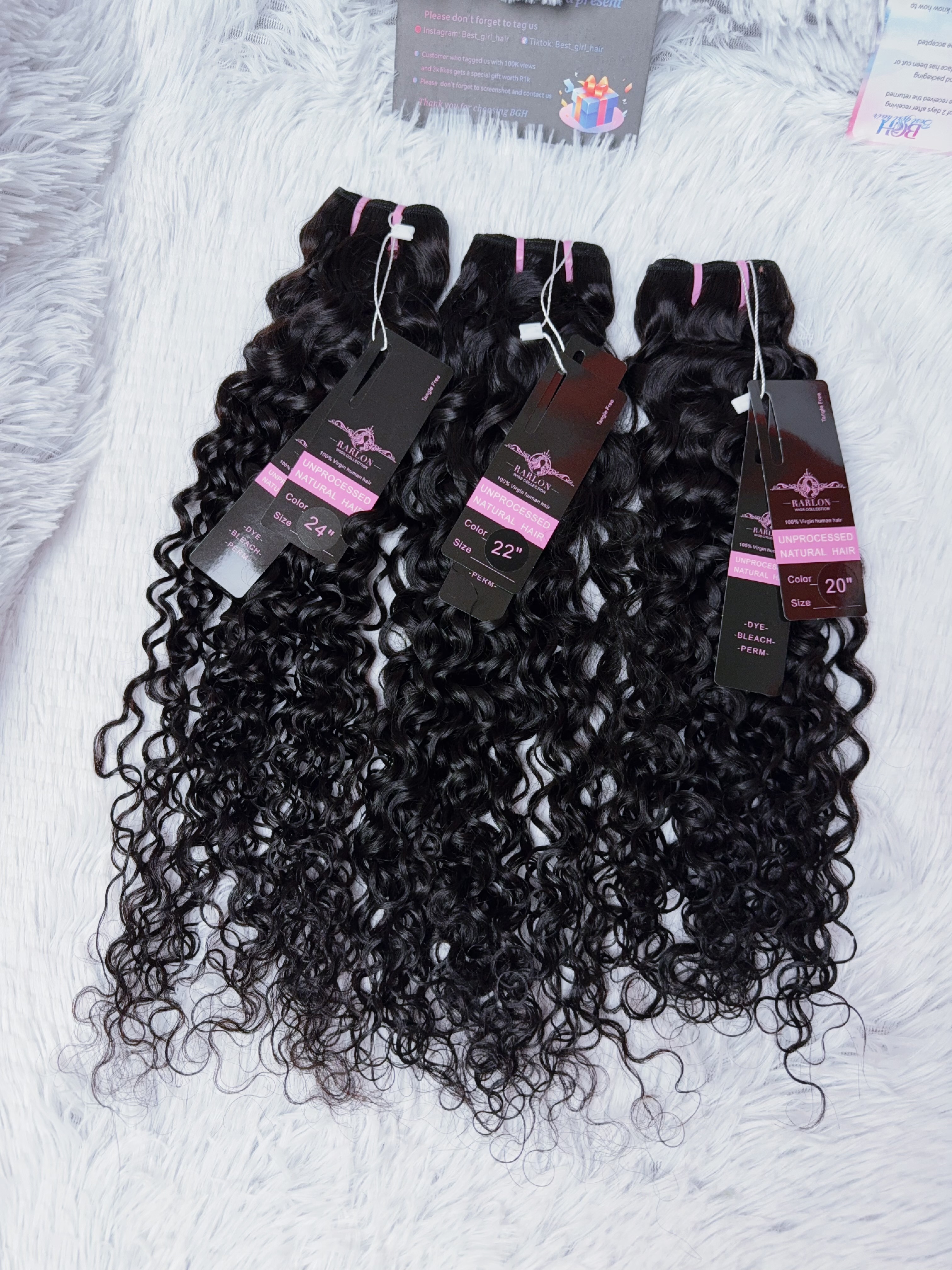 Wholesale Rarlon Hair 13AA Water Curly Human Hair Bundles 