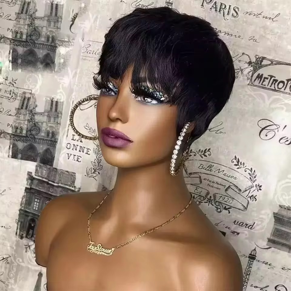 Wholesale Wear and Go Glueless Short Pixie Cut Wigs 