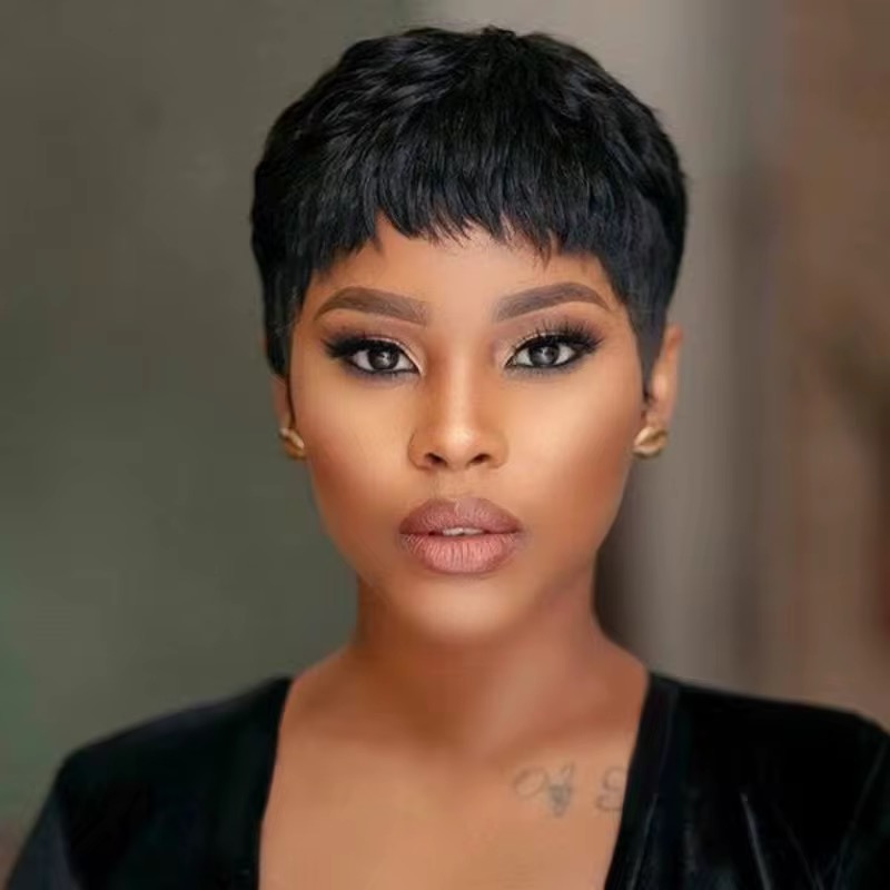 Wholesale Wear and Go Glueless Short Pixie Cut Wigs 