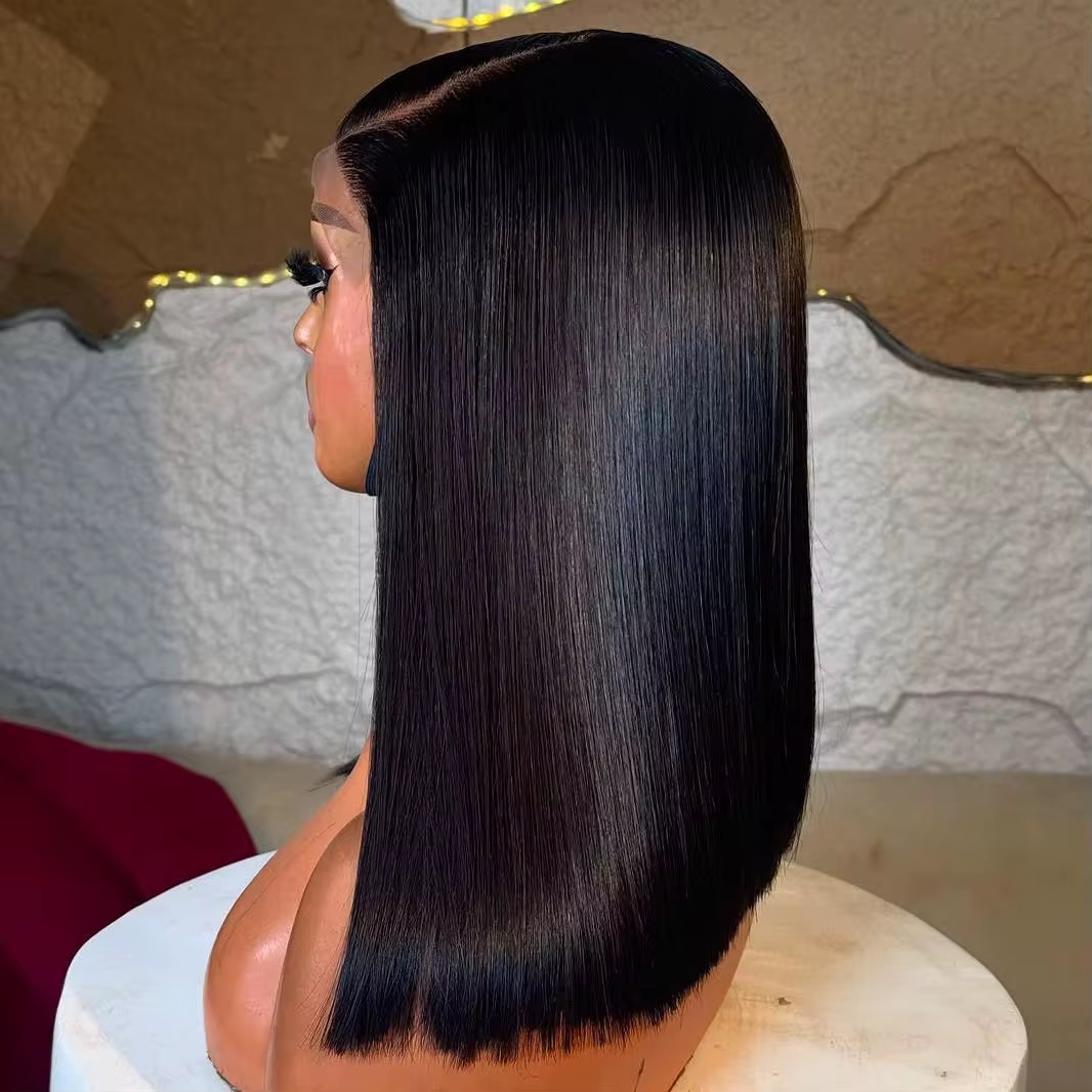 Wholesale 15A Vietnamese 13x4 Fulll frontal Bob Wigs Bone st Hair Wig Full Frontal 13x4 Bone St Virgin Hair Wigs 