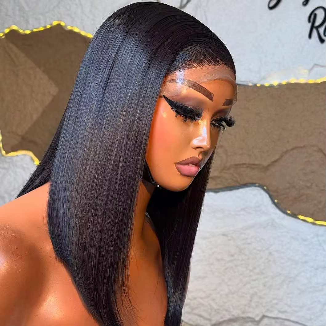 Wholesale 15A Vietnamese 13x4 Fulll frontal Bob Wigs Bone st Hair Wig Full Frontal 13x4 Bone St Virgin Hair Wigs 