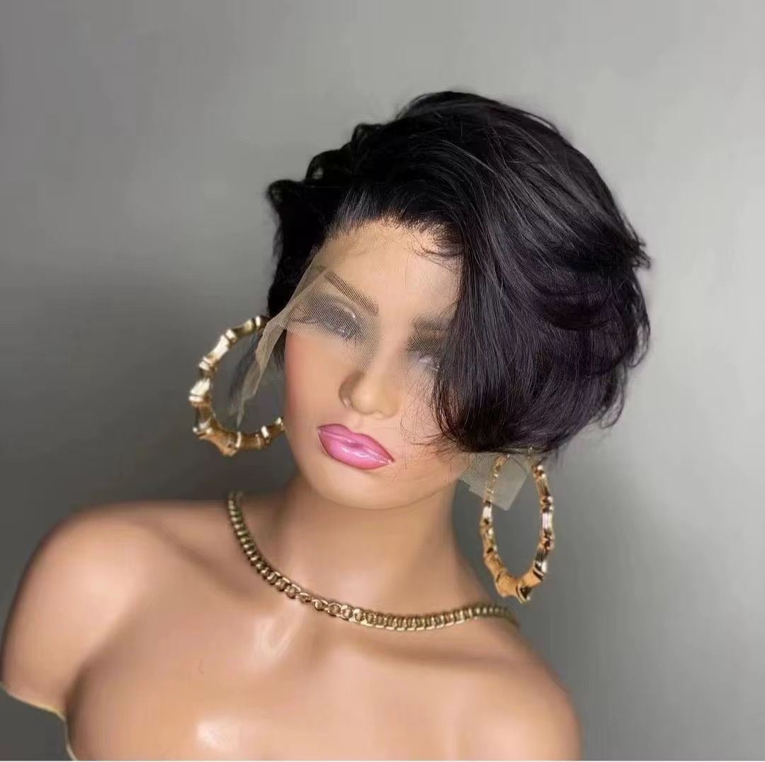 Wholesale SDD Full Frontal Short Pixie Cut Wigs  Pixie 13x4 Lace Wig 