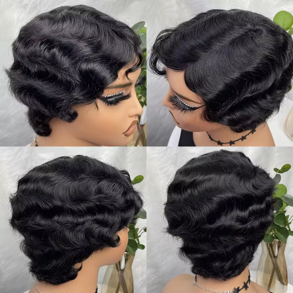 Wholesale Wear and Go Glueless Short Pixie Cut Wigs 
