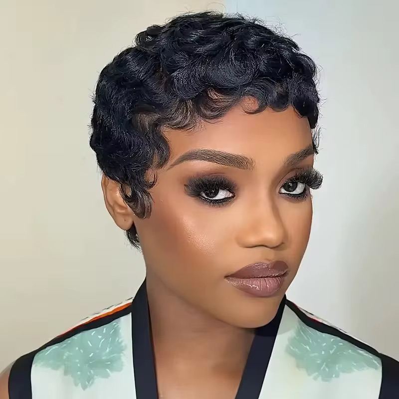Wholesale Wear and Go Glueless Short Pixie Cut Wigs 