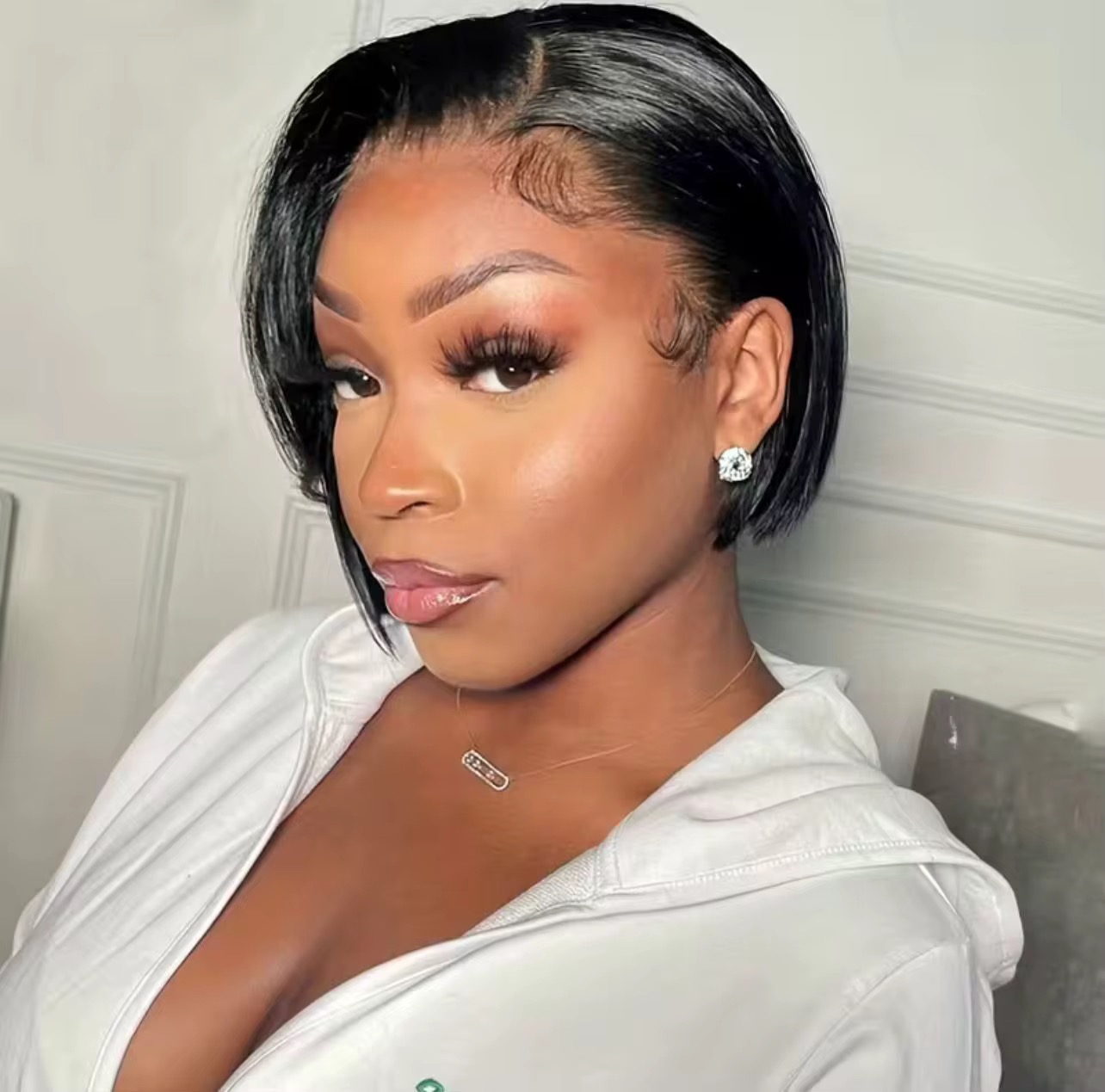 Wholesale Short Curly Pixie Cut Wigs Straight Pixie 13x4 Lace Front Pixie Cut Wig 
