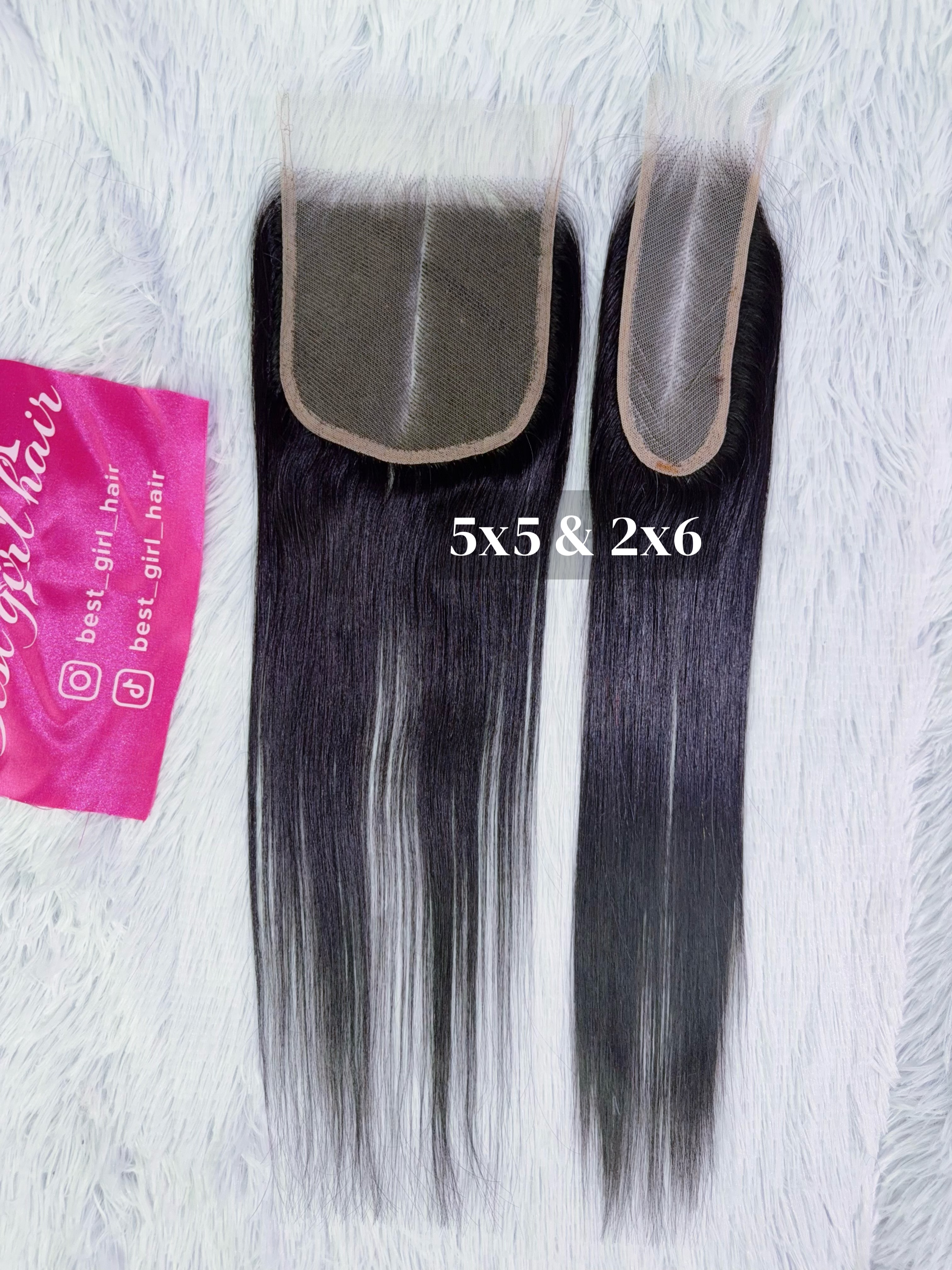 Wholesale Rarlon Hair 13A 5x5 & 2x6 Closure 5x5 & 2x6 Transparent Lace Closure 