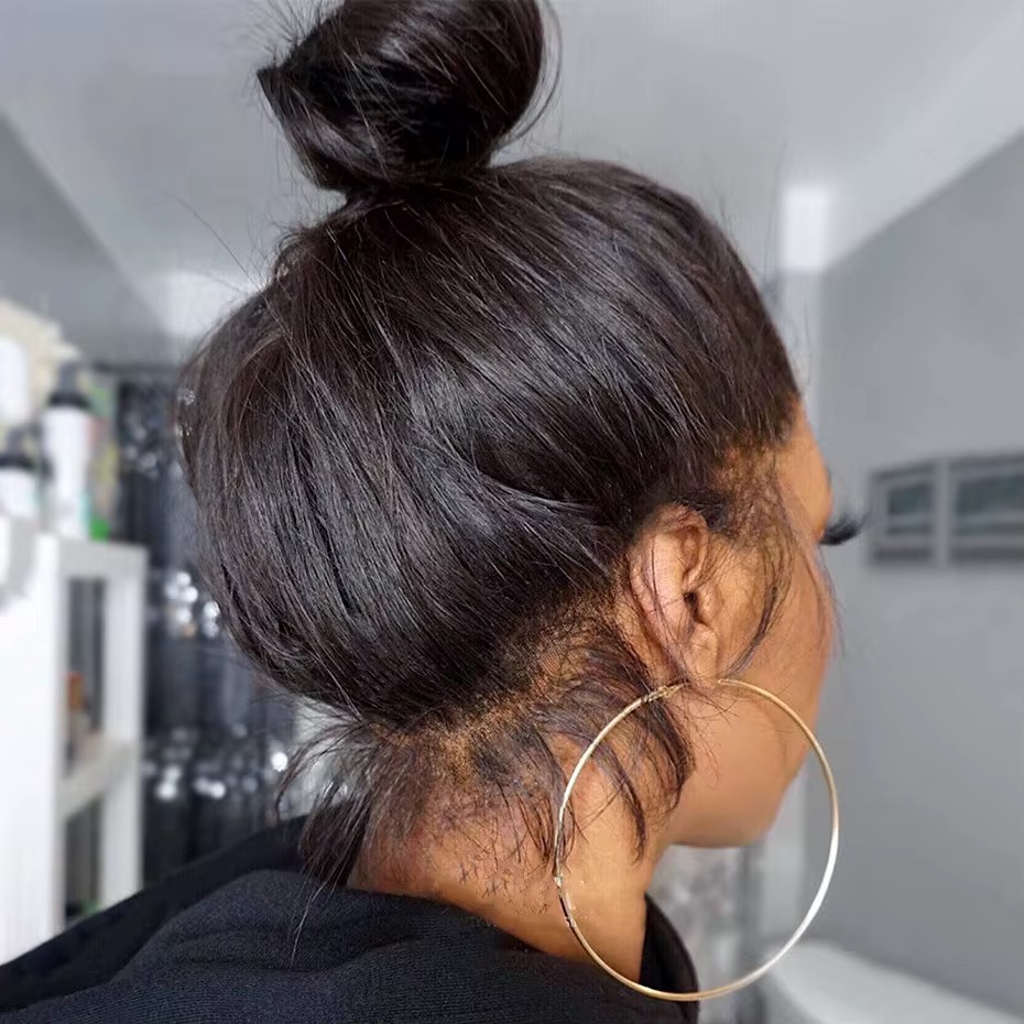 Wholesale 360&deg; Full Frontal Human Hair Full Frontal Lace Wigs 360 Lace Front Natural Color Wigs