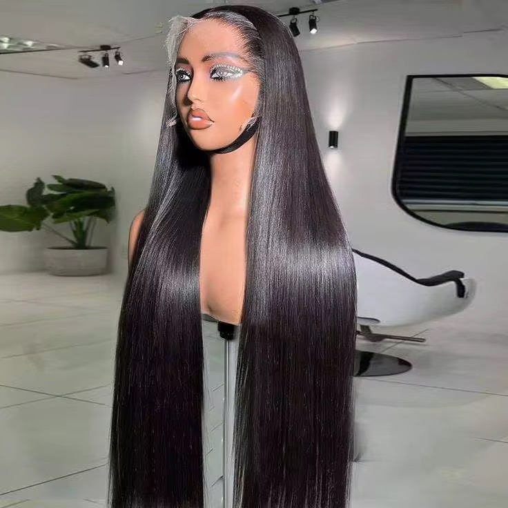 14A double-drawn 13x4 full-frontal lace wig