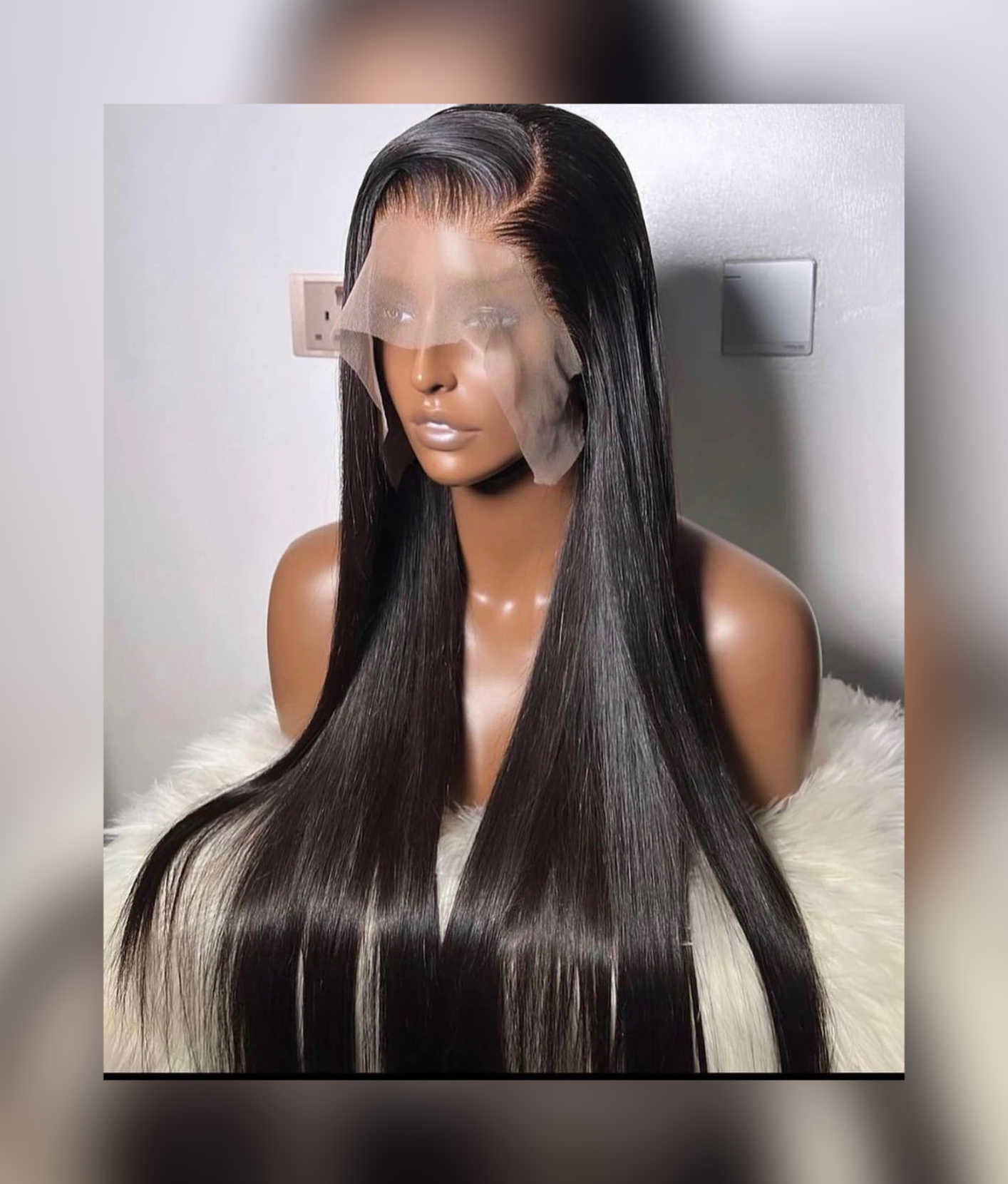 14A double-drawn 13x4 full-frontal lace wig