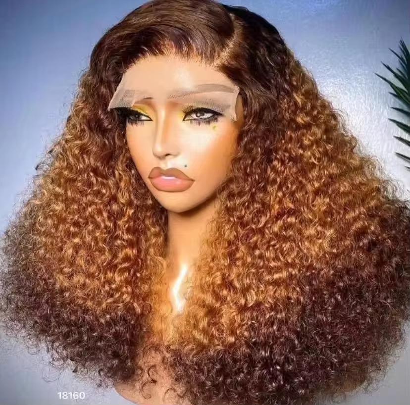 Wholesale 14A Super Double Drawn Curly 5X5 Glueless Pisssy Curly Wigs 5x5 Super Double Drawn Curly Wigs 200%