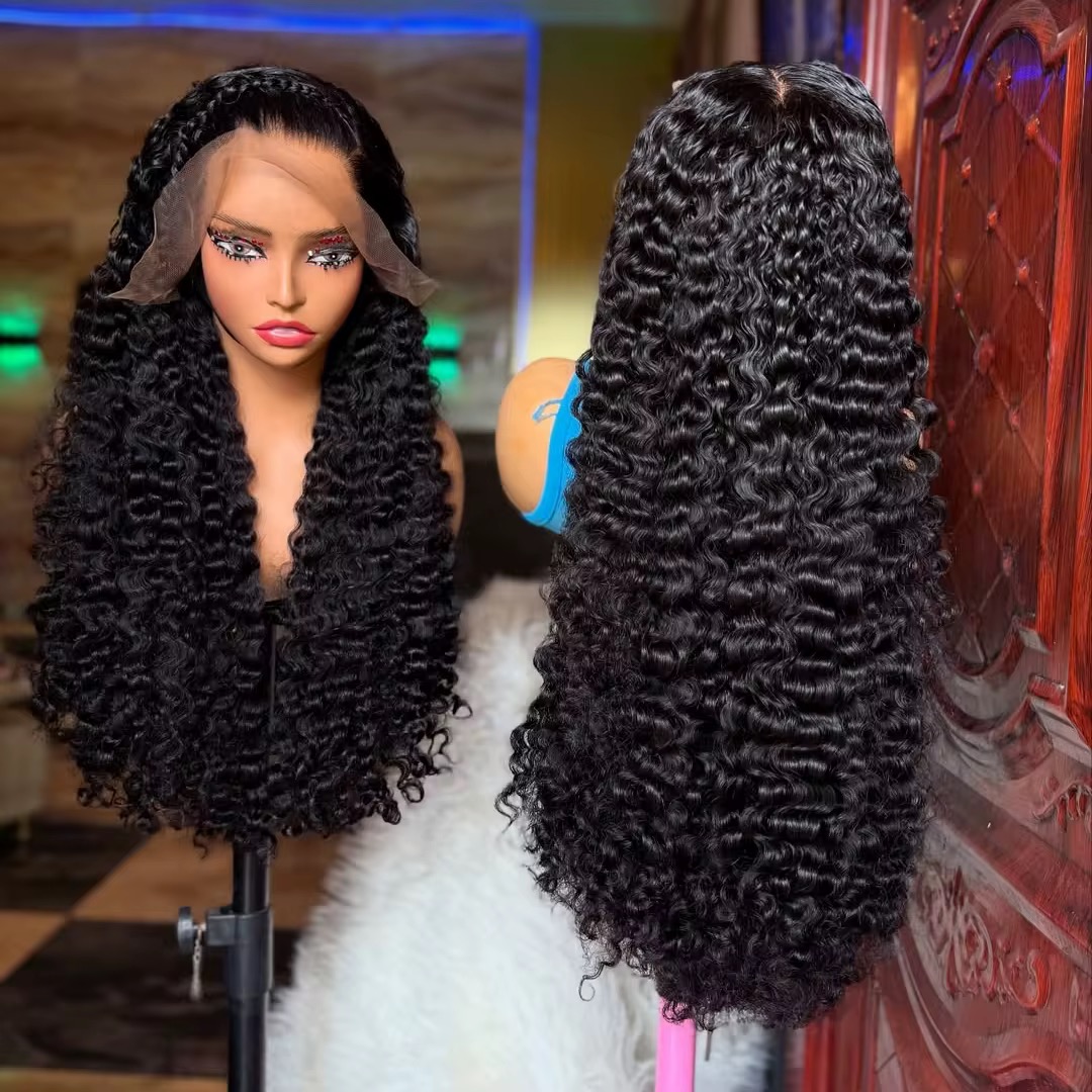 14A double-drawn 13x4 full-frontal lace wig