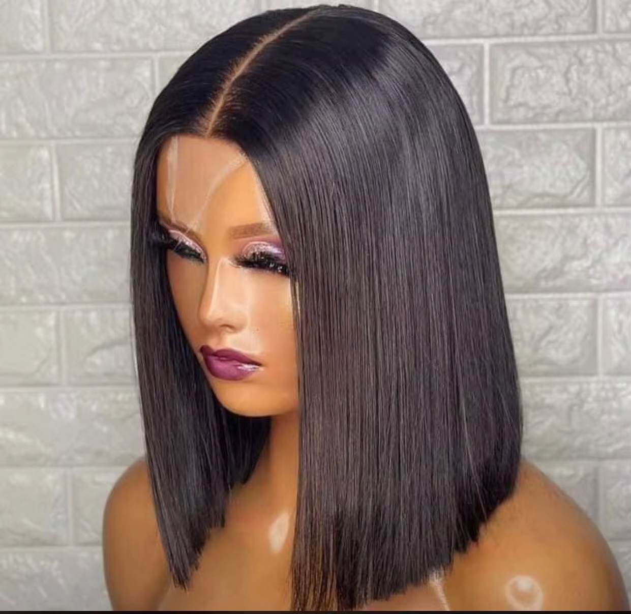 Wholesale 14AA BOB 2x6 SDD Glueless Bob Wig Human Hair 2x6 Bob Wigs Hair Doube Drawn Wigs