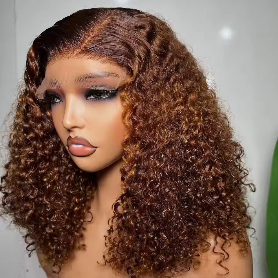 Wholesale 14A Super Double Drawn Curly 5X5 Glueless Pisssy Curly Wigs 5x5 Super Double Drawn Curly Wigs 200%