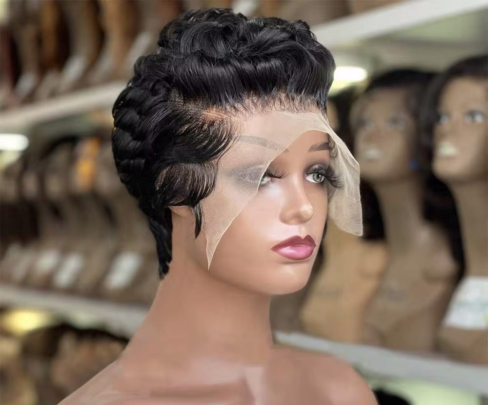 13x4x1 short pixie-cut T-part wig