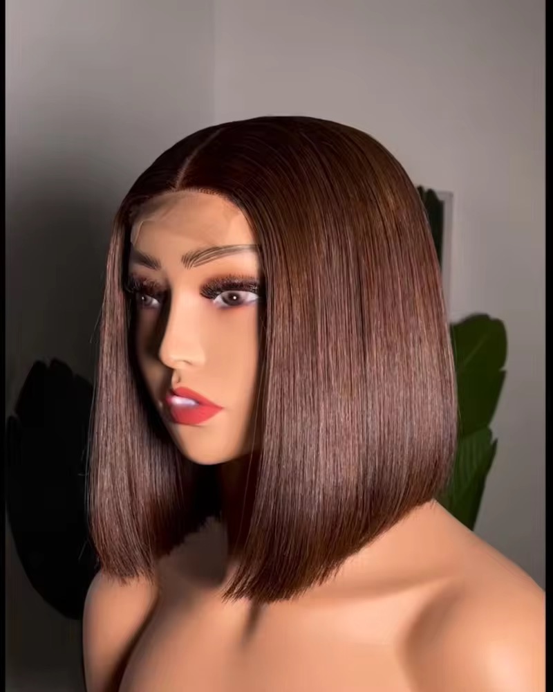 Wholesale Glueless Colors Bob Wigs 2x6 Lace Closure Wigs Human Hair Vietnamese Colors Bob Hair Silky Straight Human Hair Bob Wig