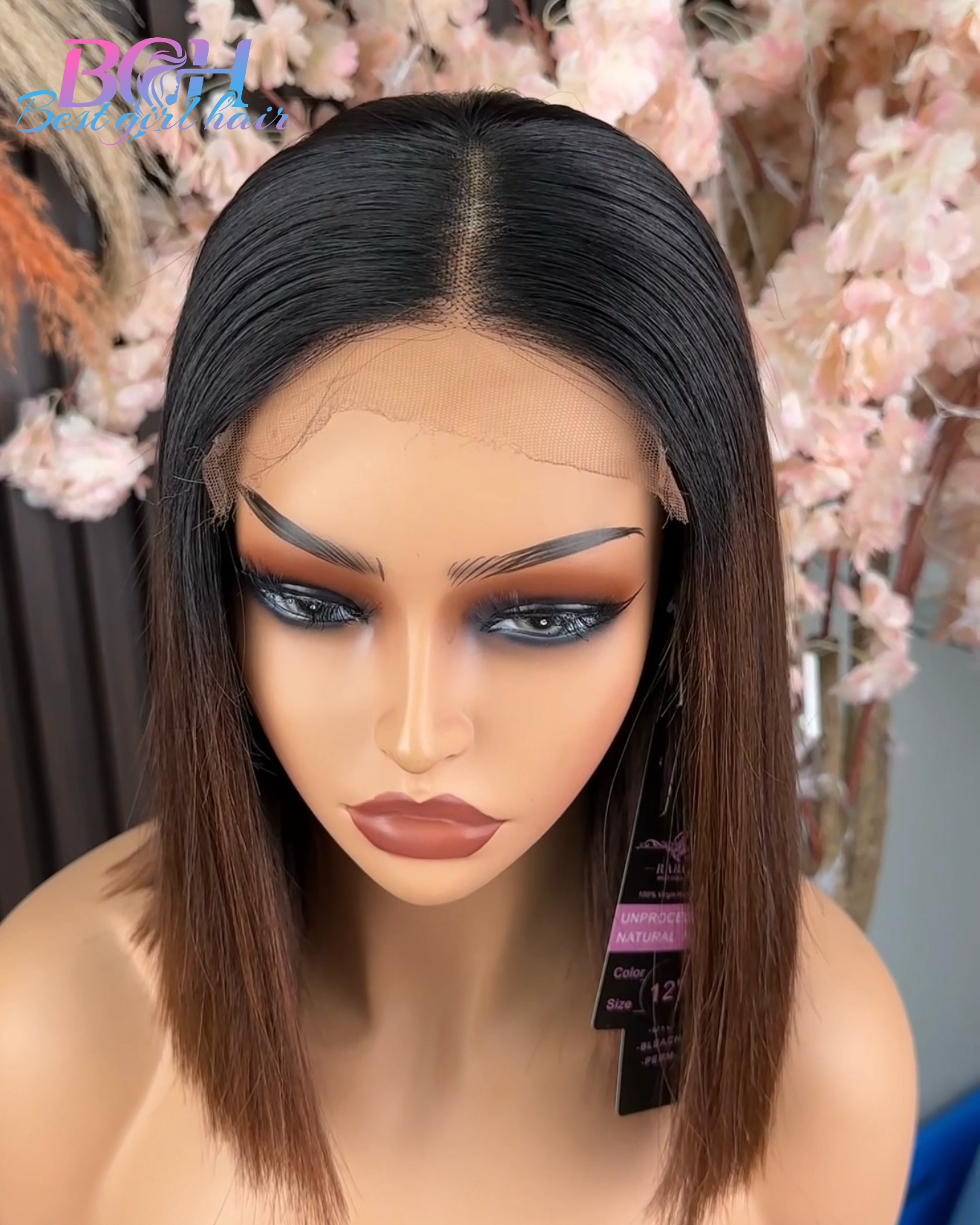 Wholesale Glueless Bob Wigs 5x5 HD Bob Wigs Vietnamese Bob Hair Silky Straight Human Hair Color 4 & 1b/4 Bob Wig