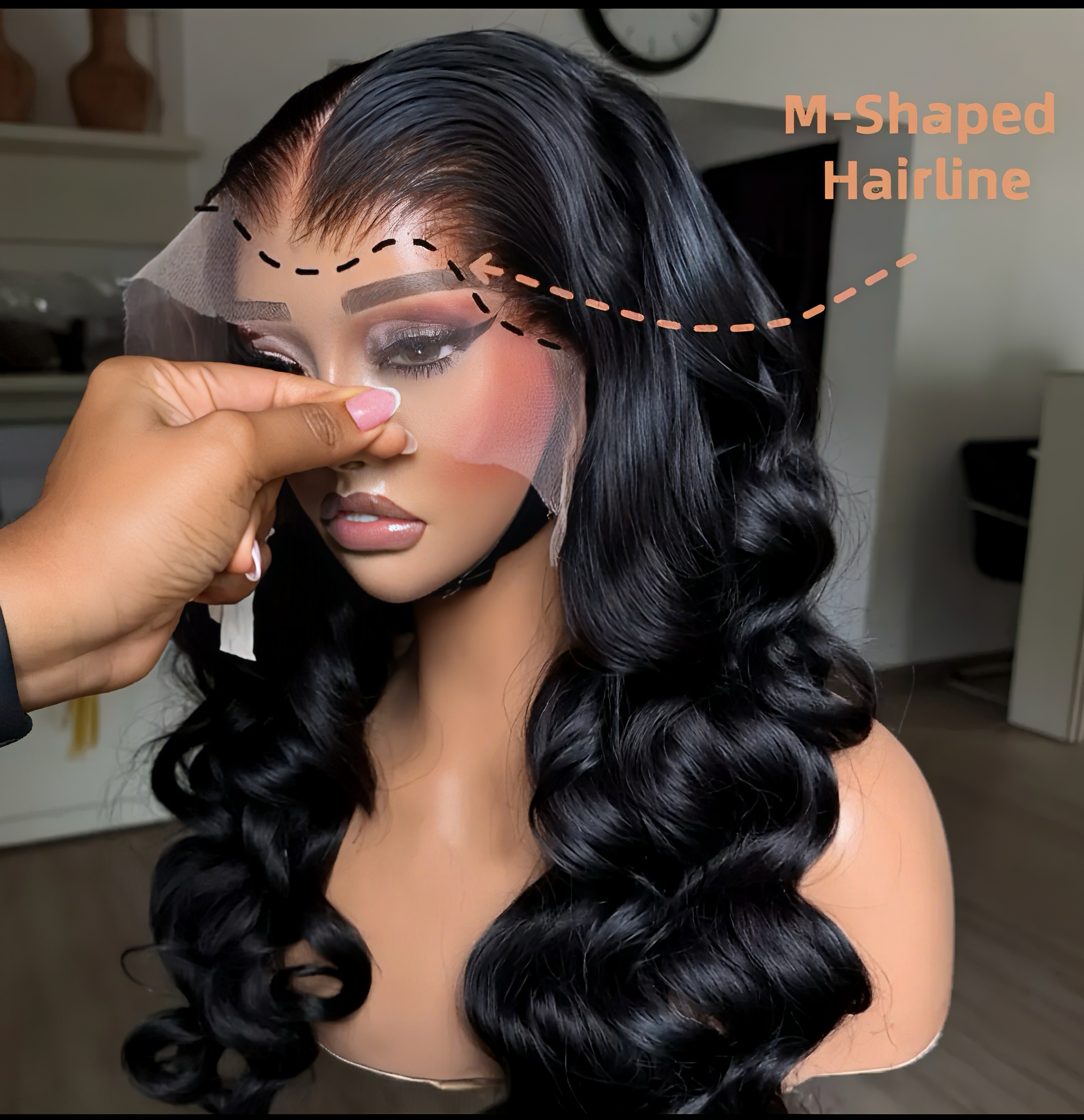 Wholesale 16A SDD HD M Lagos Hairline 13x4 frontal Full Frontal bouncy curly & Straight Virgin Hair Wigs 