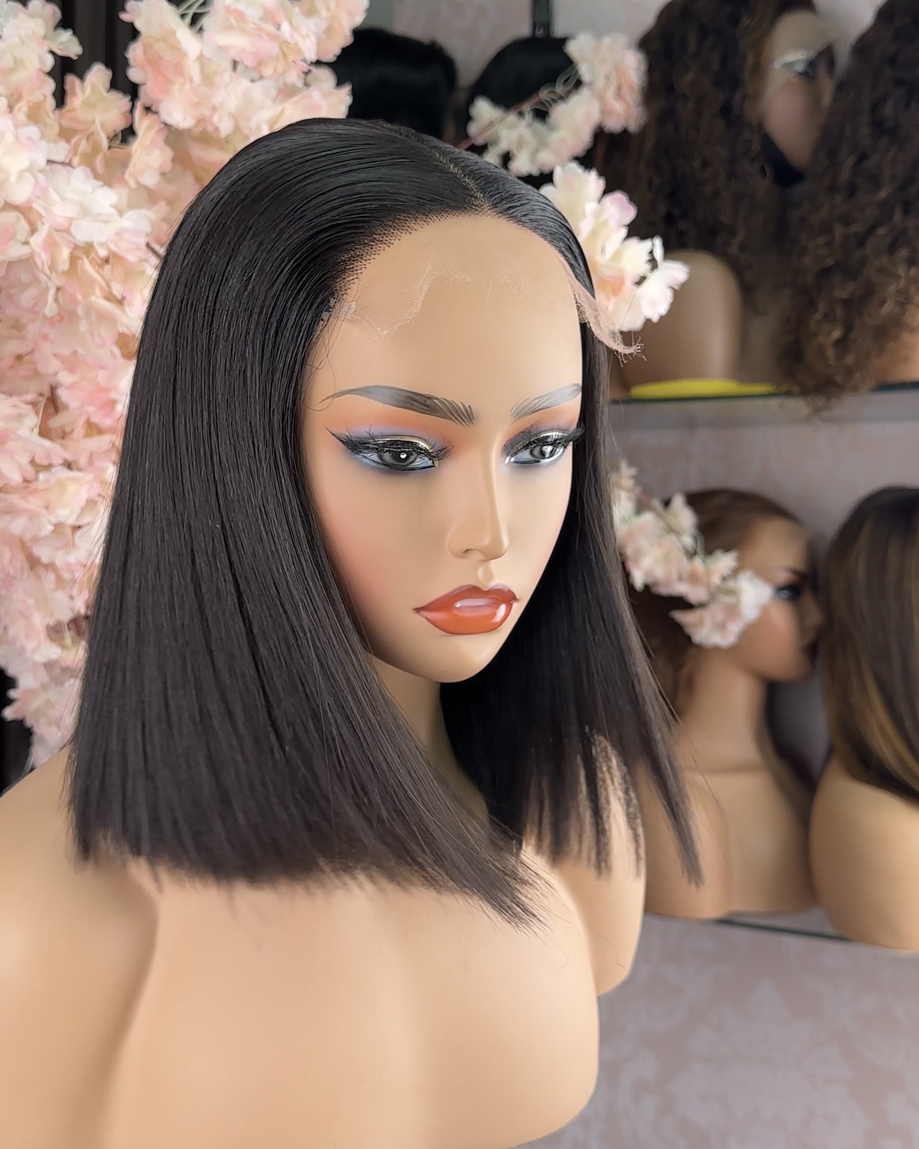 Wholesale 15A Raw Hair HD 5x5 Glueless Bob Wigs Vietnamese Raw Hair 5x5 &13x4 HD Bob Wigs