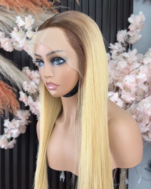 15A Vietnamese T4/27 13x4 virgin-hair frontal wig