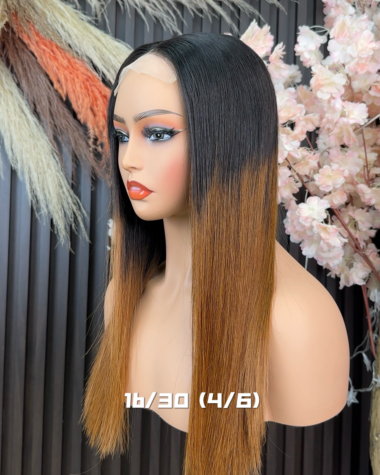 Wholesale Vietnamese 4x4 Double Drawn Human Hair Wigs 1B/30 & #30 Brown Glueless 4x4 Wigs Straight 