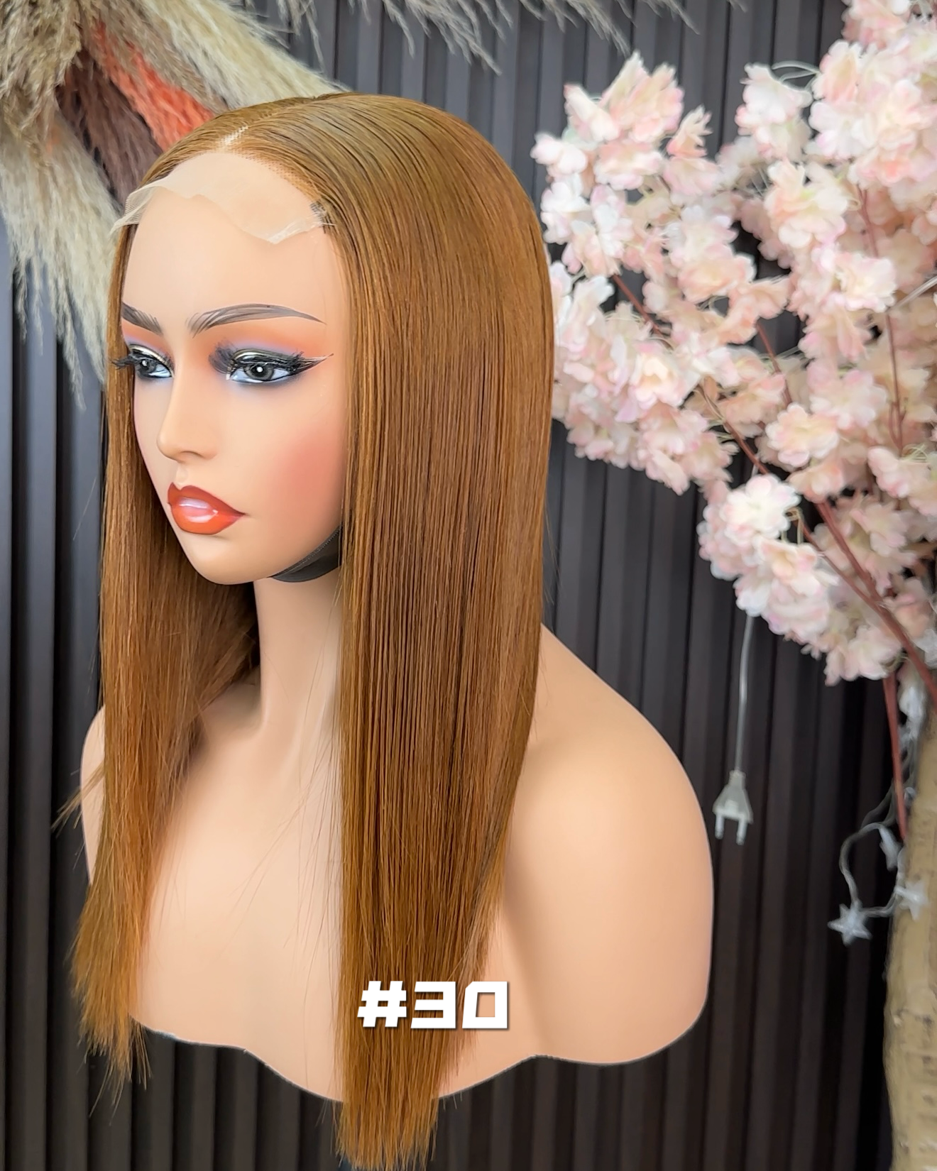 Wholesale Vietnamese 4x4 Double Drawn Human Hair Wigs 1B/30 & #30 Brown Glueless 4x4 Wigs Straight 