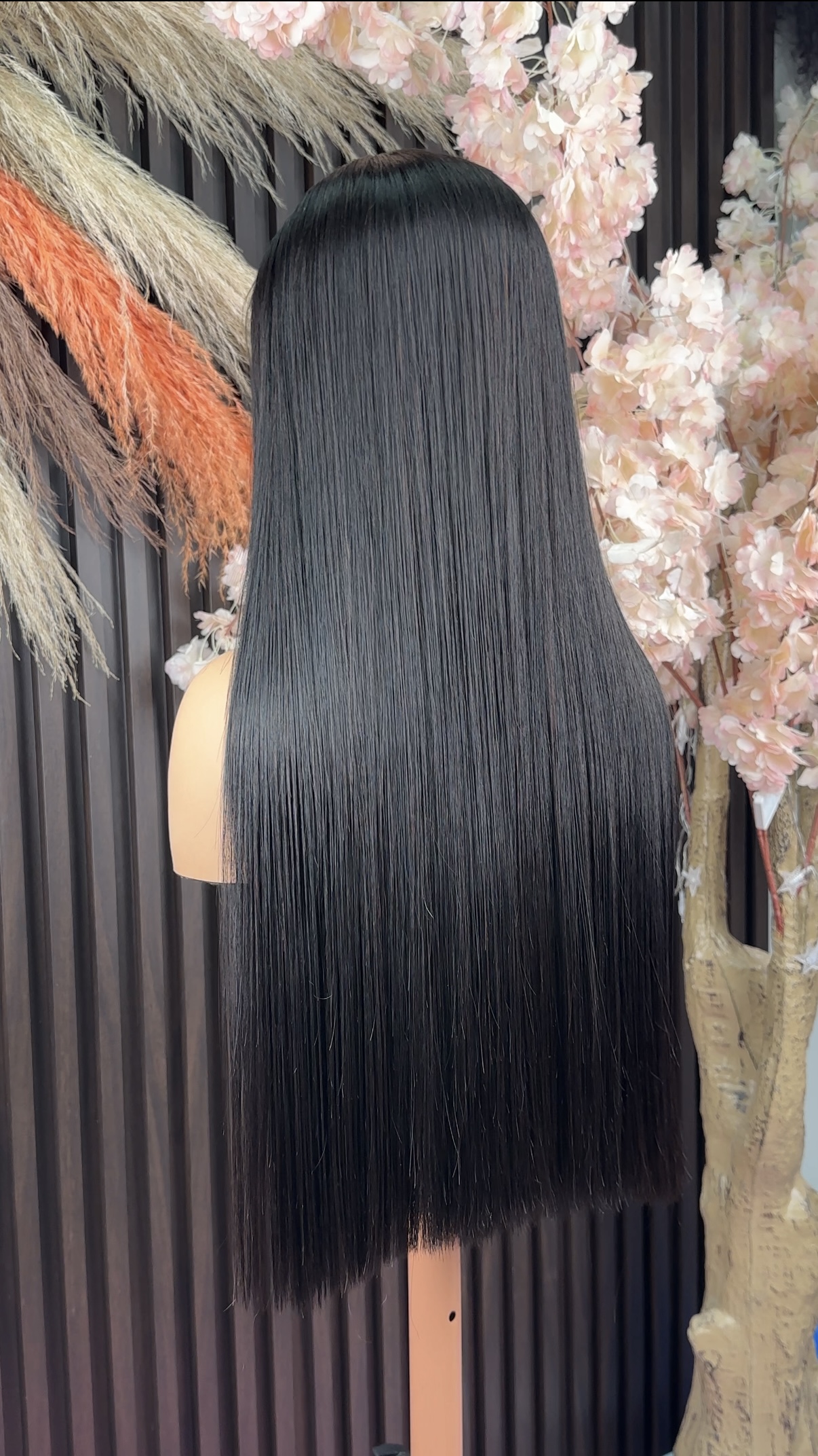 Wholesale 15A Vietnamese 5x5 & 13x4 Glueless Wig Long Glueless Bone Straight Natural Color Wig