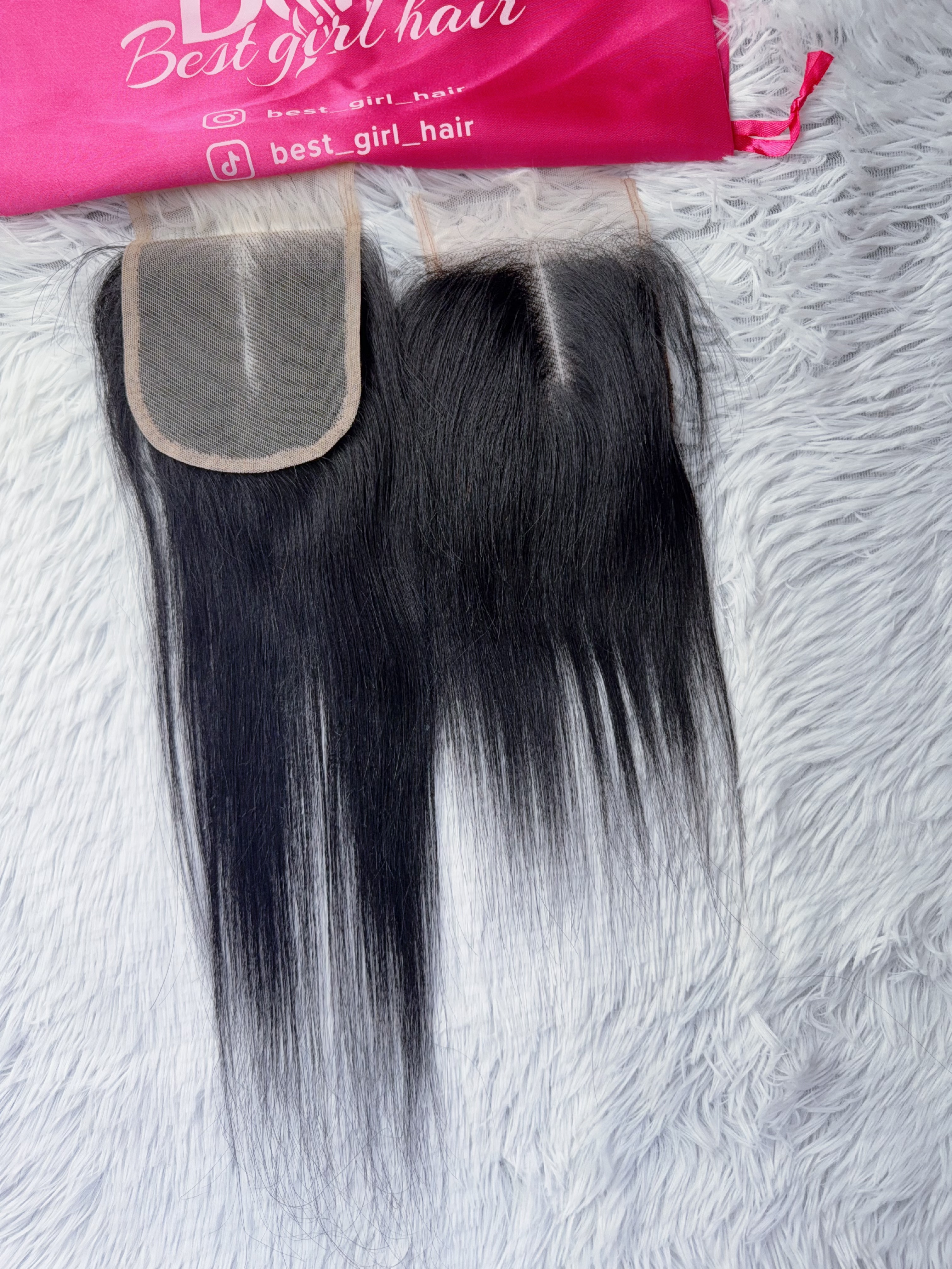 Wholesale 5pcs Stock Price 4x4 Black Closure 12AAA
